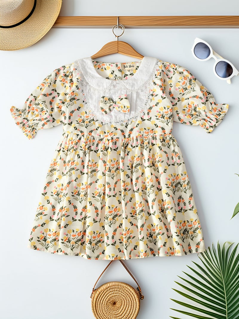 Floral Printed Dress for Girls